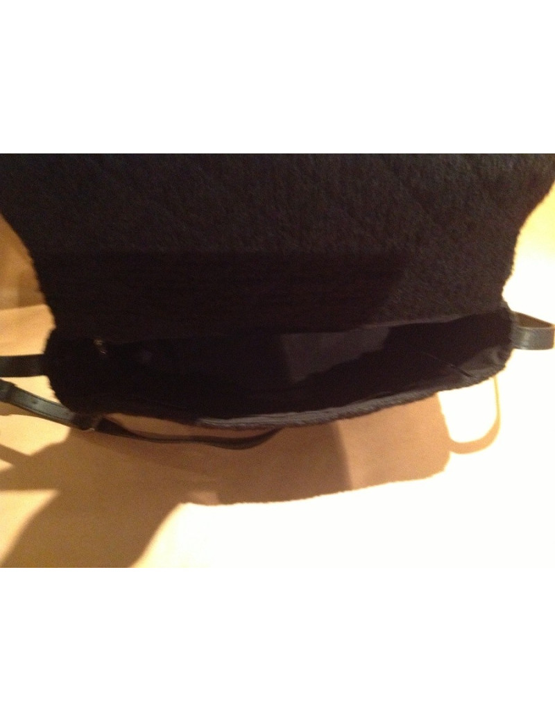 Besace 2.55 en tweed noir CHANEL