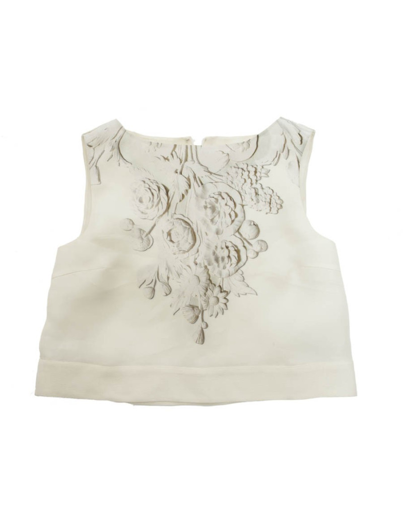 Top GIAMBATISTA VALLI White T 42 IT / EN 38