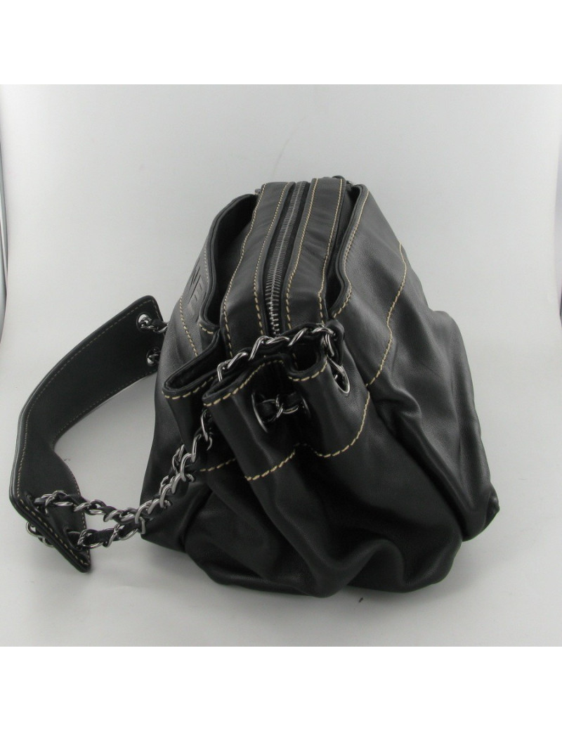 Sac cuir noir CHANEL
