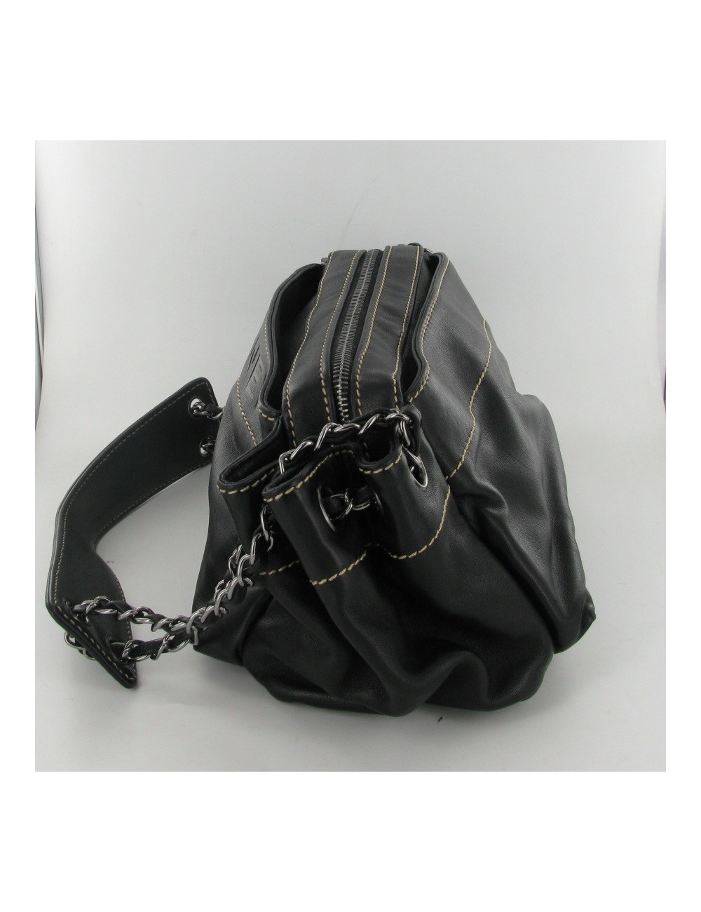 Sac cuir noir CHANEL