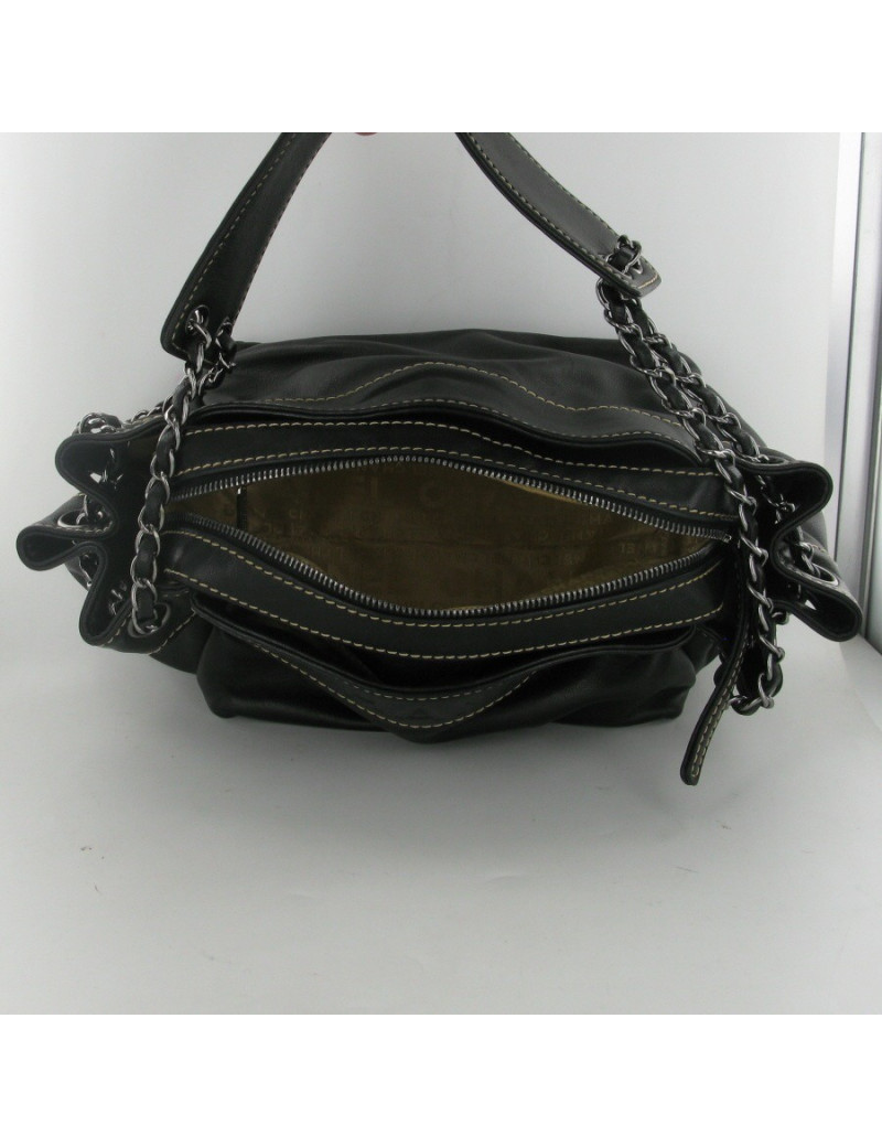 Sac cuir noir CHANEL