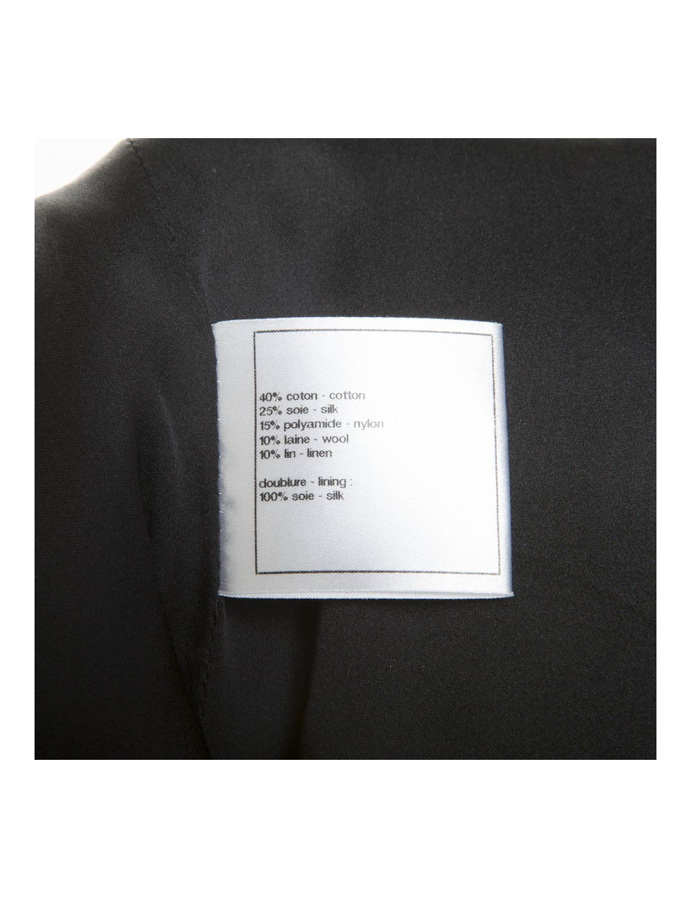 CHANEL 'Paris-Shanghai' dress in silk blue tweed and wool size 38EU