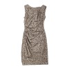 DIOR T 34 dress in wool and mohair Brown and cream