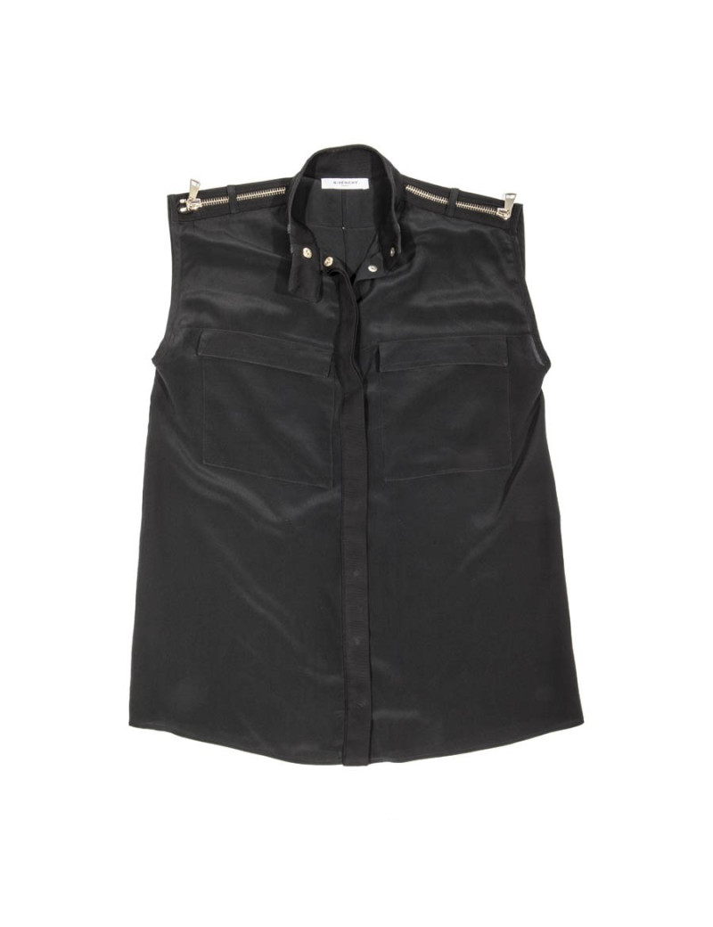 Haut GIVENCHY T 40 FR en soie noir 