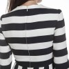 VALENTINO T 40 IT/36 EN striped black and white long dress
