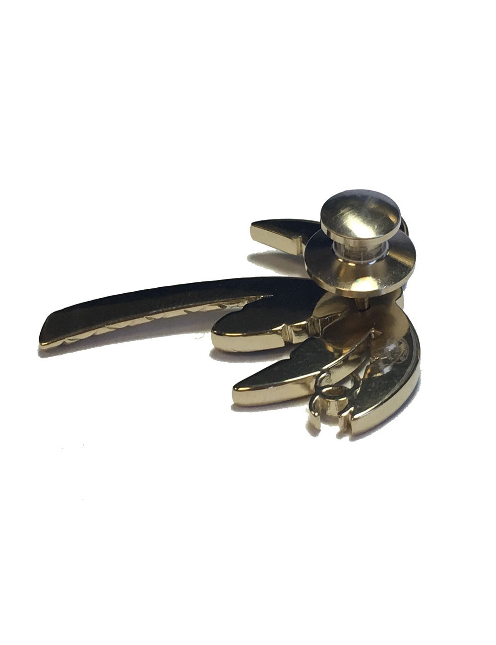 2017 pine's CHANEL Palm in silver metal and Pearly pearls