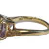Gold yellow, amethyst and bright ring MAUBOUSSIN "Love hangover" T 52