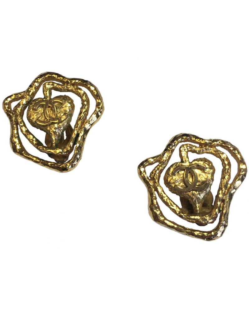 Boucles d'oreille Clips CHANEL Vintage