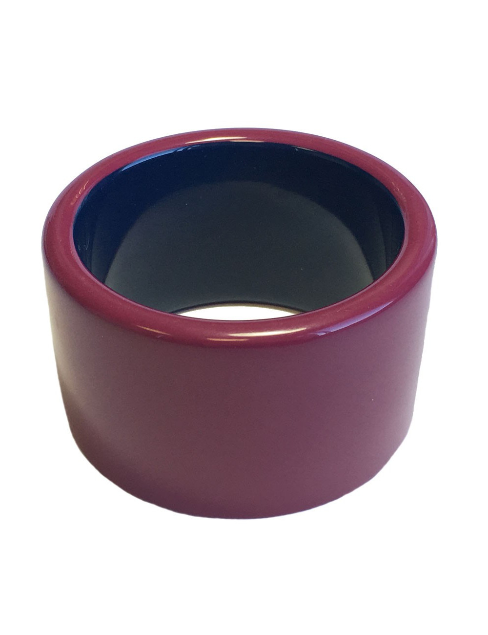 Lacquered fuschia HERMES bracelet