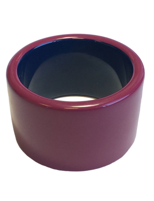 Lacquered fuschia HERMES bracelet
