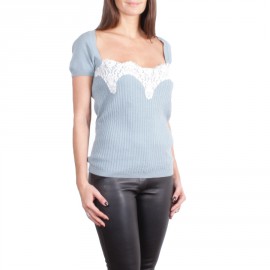 Jumper VALENTINO T 42 EN light blue and lace