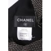 Dress CHANEL T 34 metallic silver and black wires