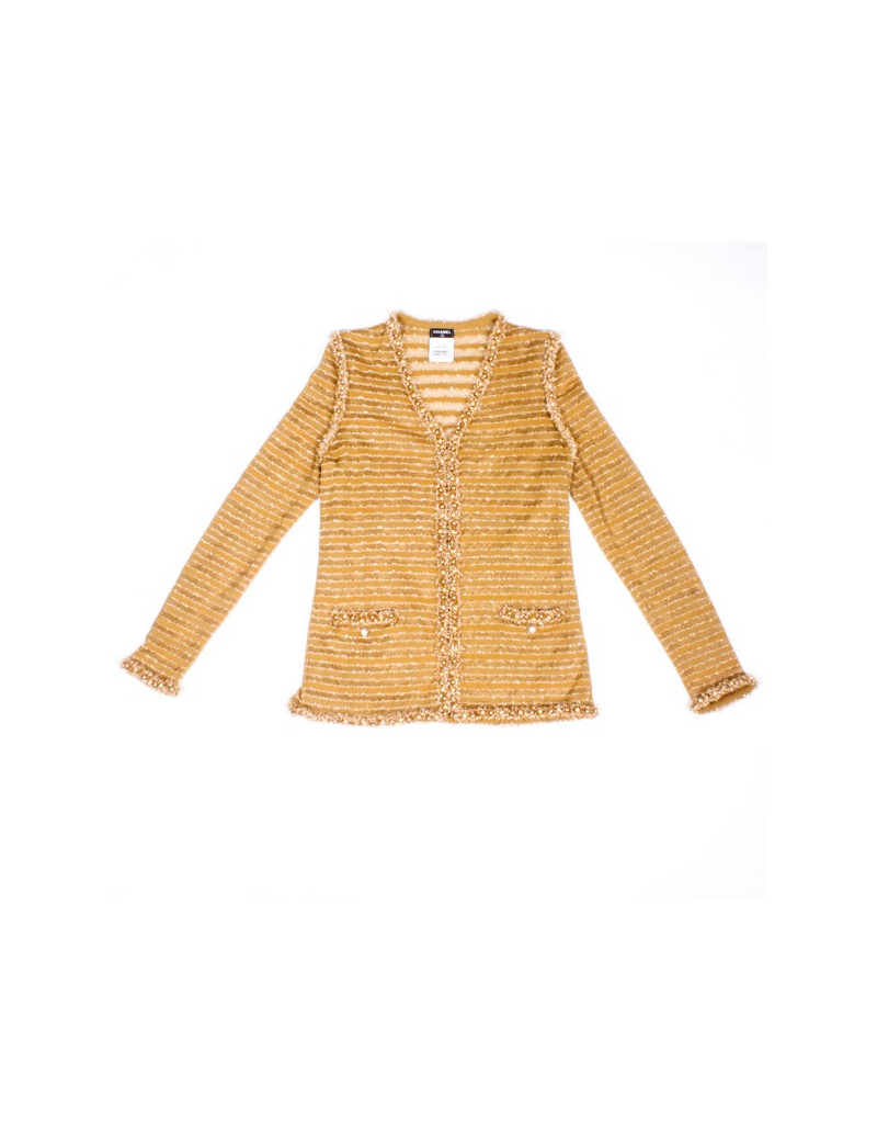 Veste"Paris-Dubai" or et perles nacrées