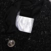 Black CHANEL T 42 EN Tweed jacket and lurex