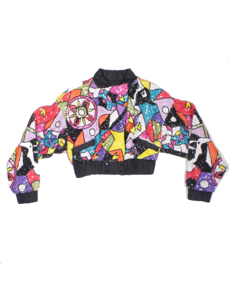 Blouson YSA DUPIRE T 40 Pailettes multicolores