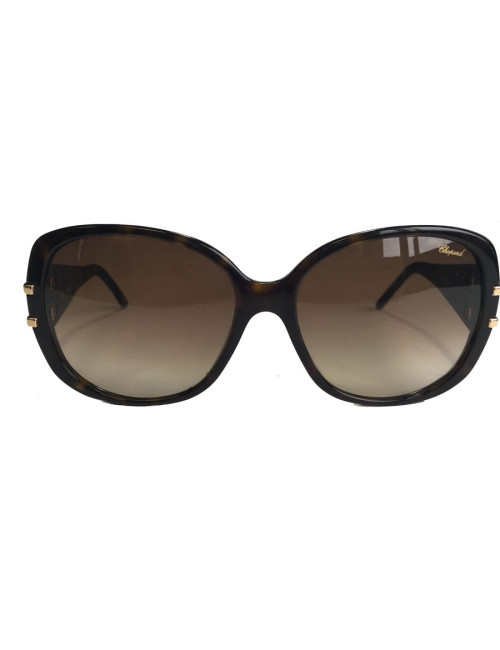 Lunettes de soleil CHOPARD écaille marron foncé et branches noires