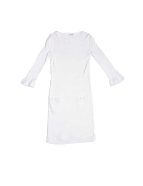 Robe CHANEL Blanche T 38 en maille 