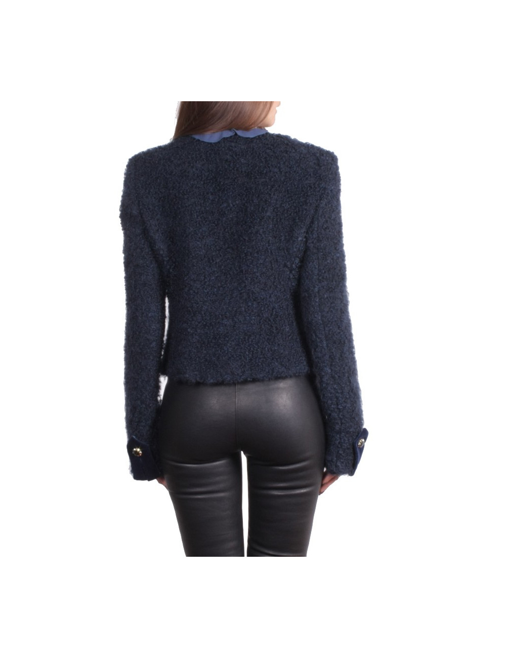 Veste UNGARO en mohair bleu nuit T 42