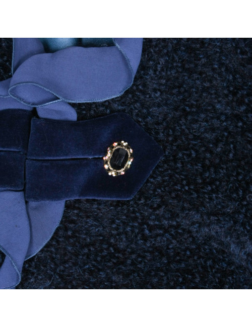 Veste UNGARO en mohair bleu nuit T 42