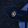 UNGARO jacket blue mohair night T 42 en
