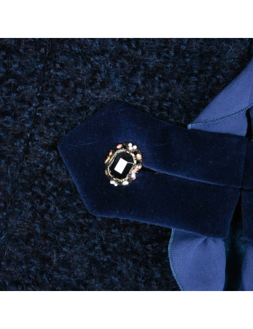 Veste UNGARO en mohair bleu nuit T 42