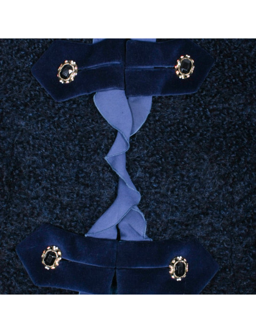 Veste UNGARO en mohair bleu nuit T 42