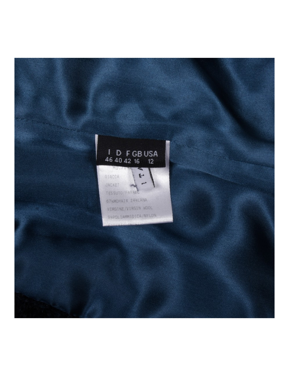 Veste UNGARO en mohair bleu nuit T 42