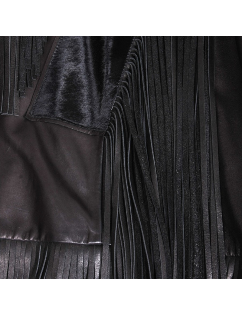 Haut TOM FORD en cuir à franges T 38