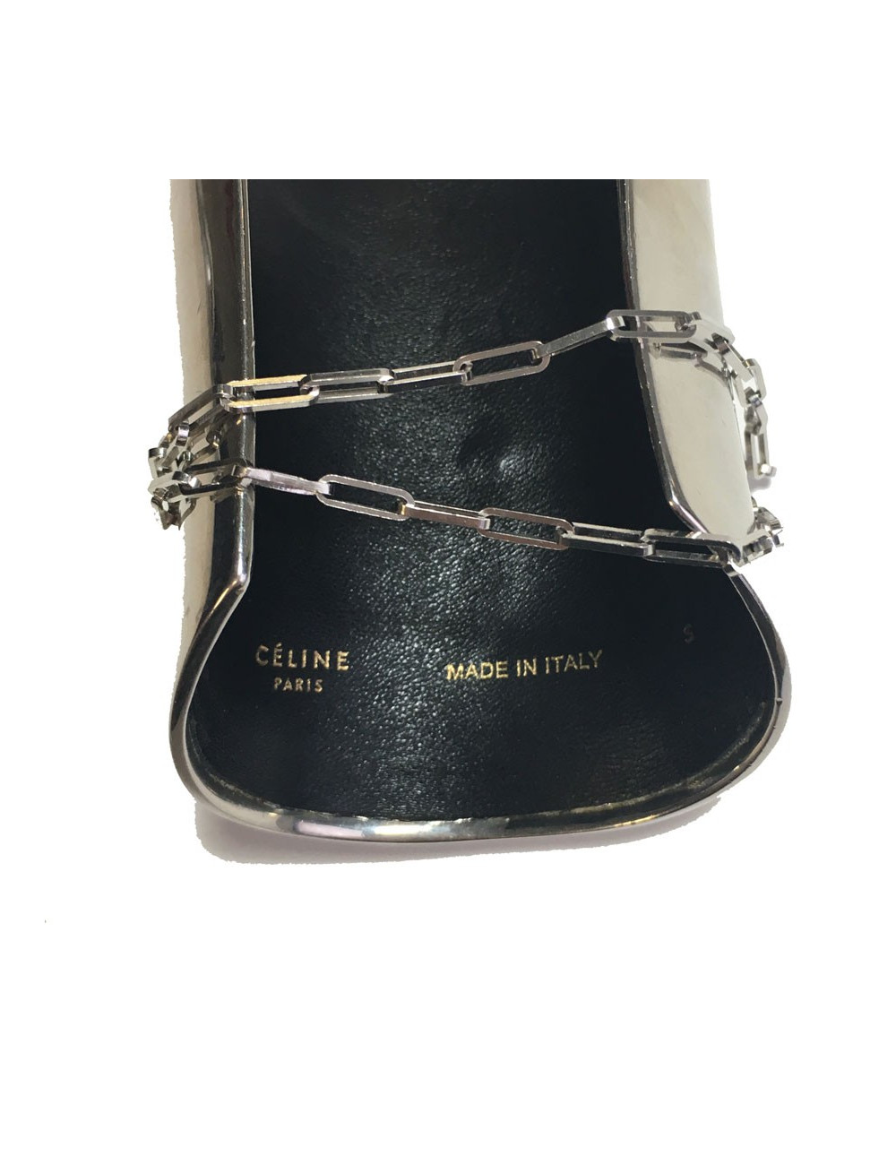 Manchette CELINE taille S métal argenté