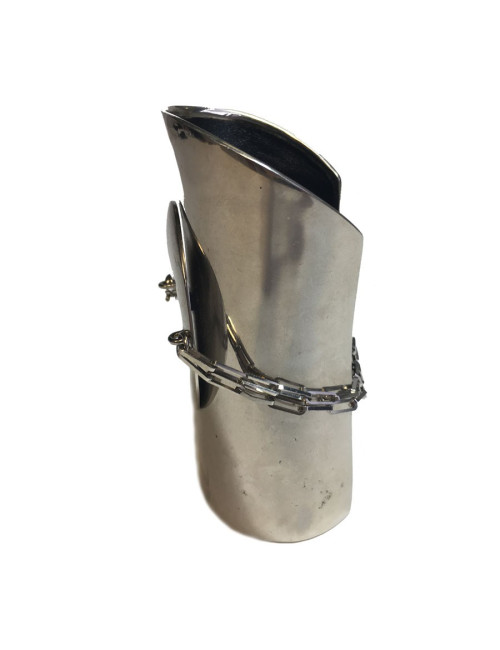 Manchette CELINE taille S métal argenté