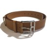 HERMÈS belt in gold leather size 80FR