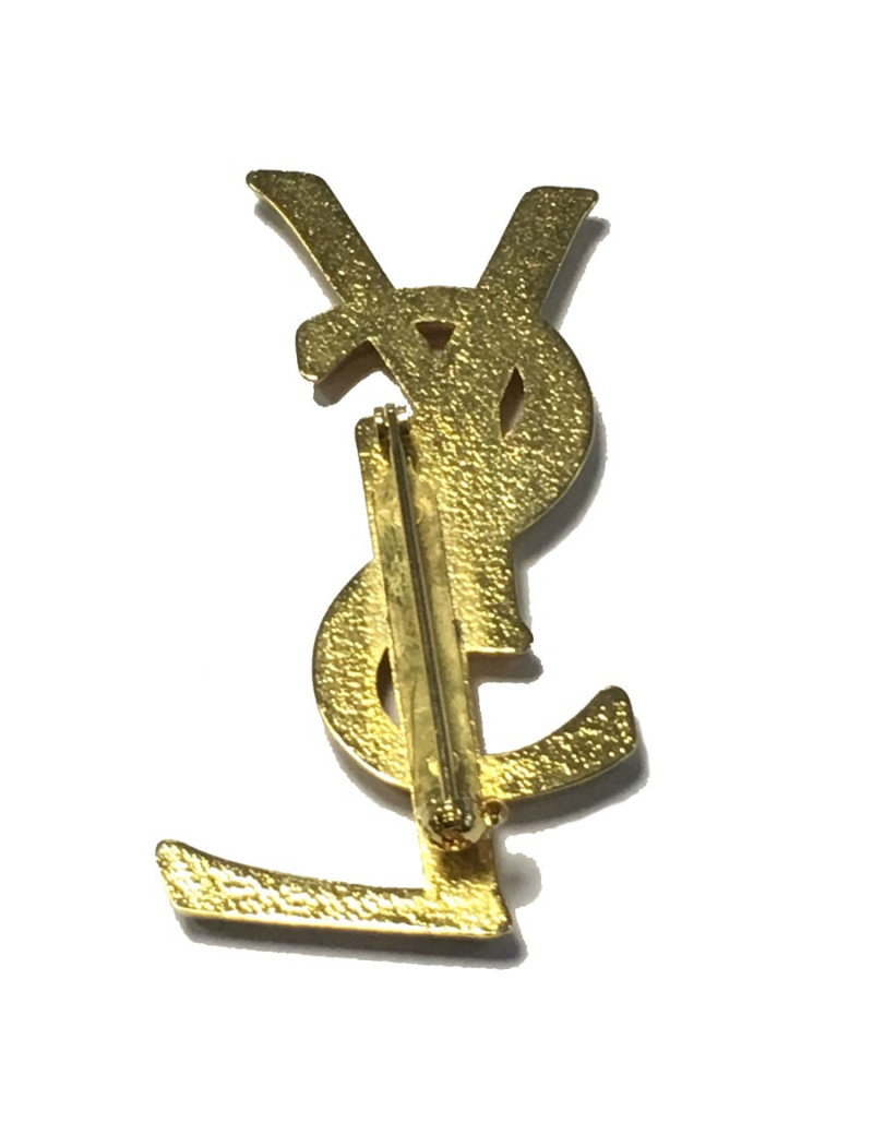 Broche YSL SAINT LAURENT dorée