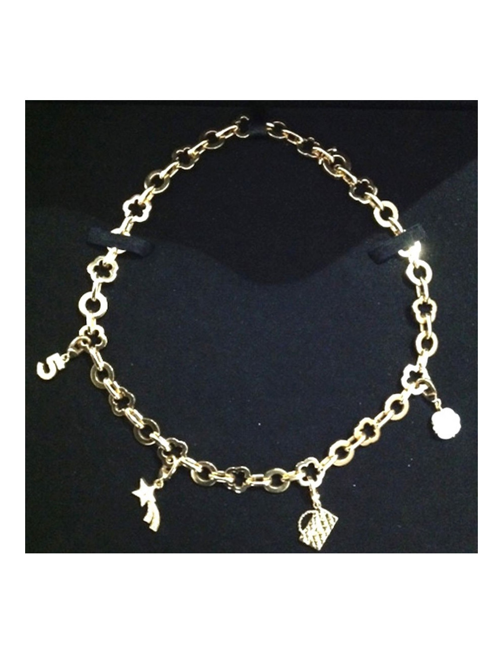 Collier CHANEL en or jaune et charms 