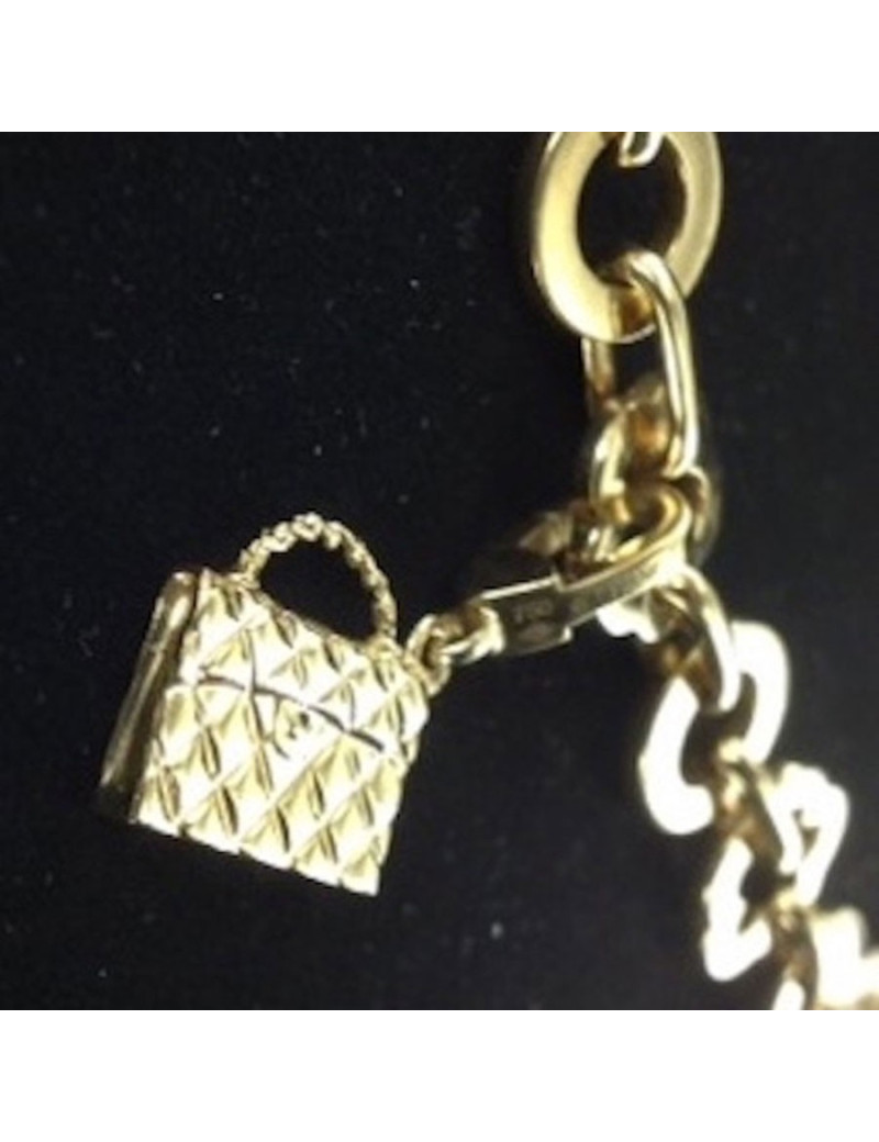 CHANEL yellow gold necklace and charms