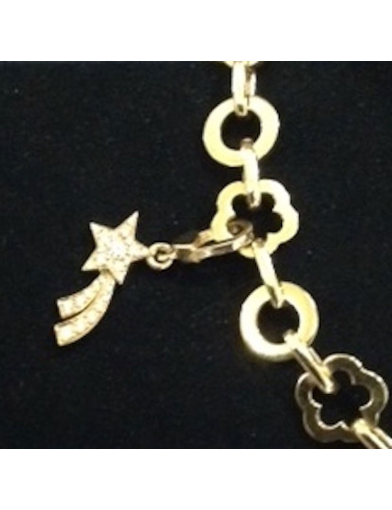 Collier CHANEL en or jaune et charms 