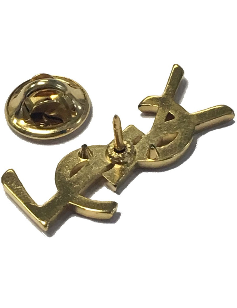 Pin s YSL  SAINT LAURENT doré