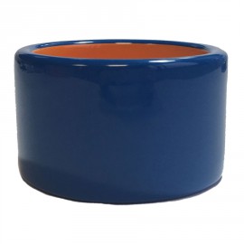 HERMES cufflinks in blue and orange lacquered wood