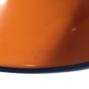 Manchette HERMÈS en bois laqué bleu et orange