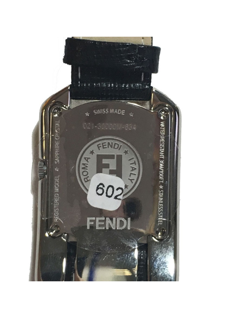 Shows FENDI collection Cameleon in black leather and gold metal