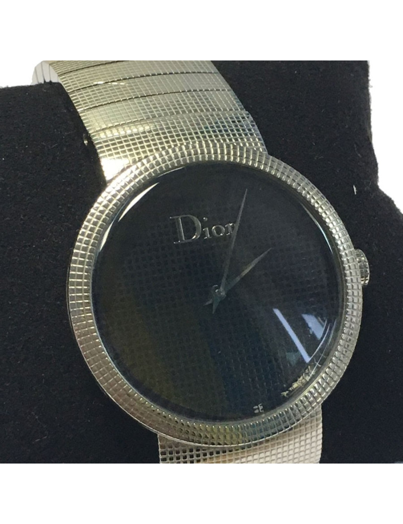 Montre DIOR La D de DIOR en acier argenté