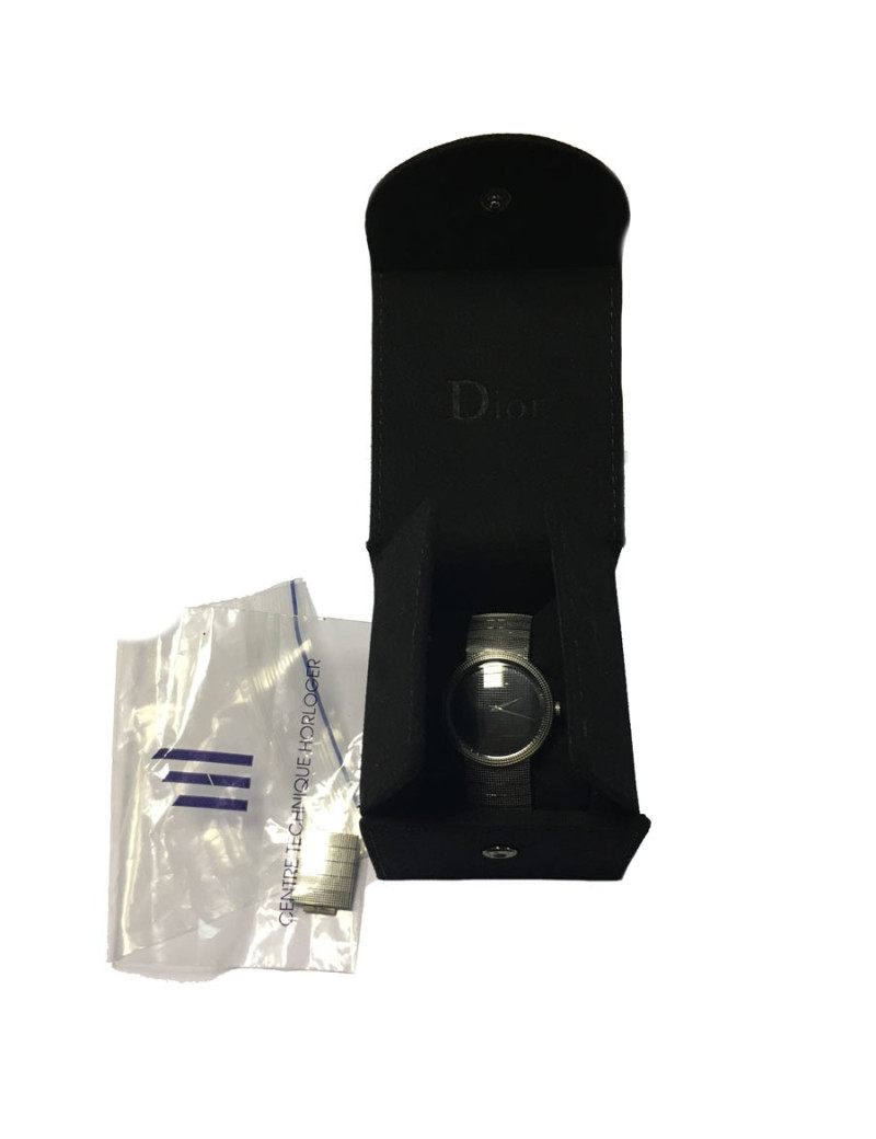 Montre DIOR La D de DIOR en acier argenté