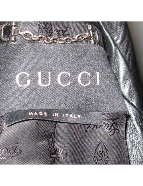 Manteau en cuir GUCCI