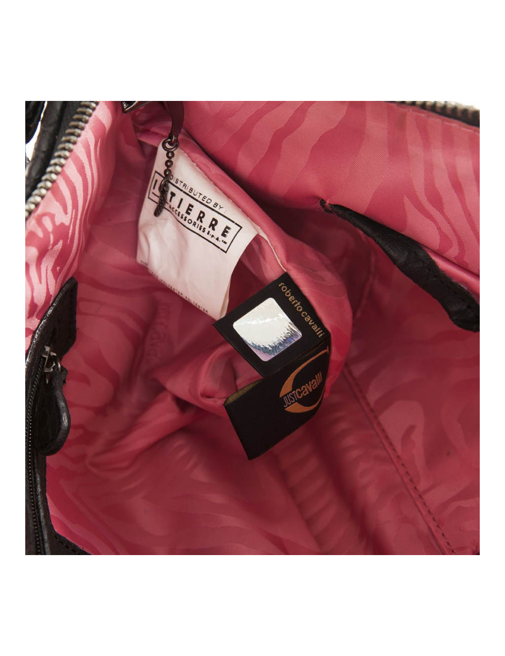 Sac Just CAVALLI broderies fleurs multicolores