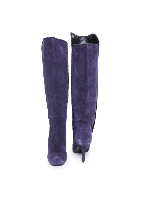 Bottes MARC JACOBS T 36.5 veau velours violet