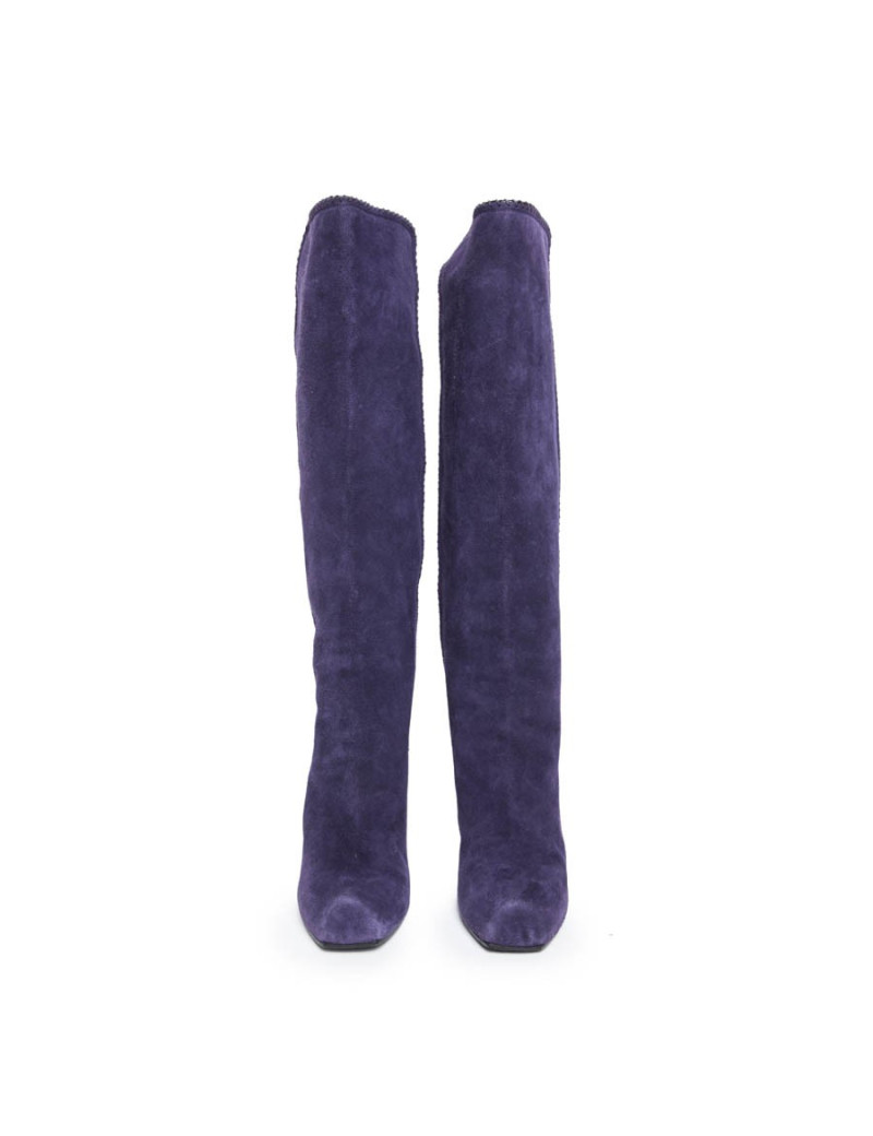 Bottes MARC JACOBS T 36.5 veau velours violet