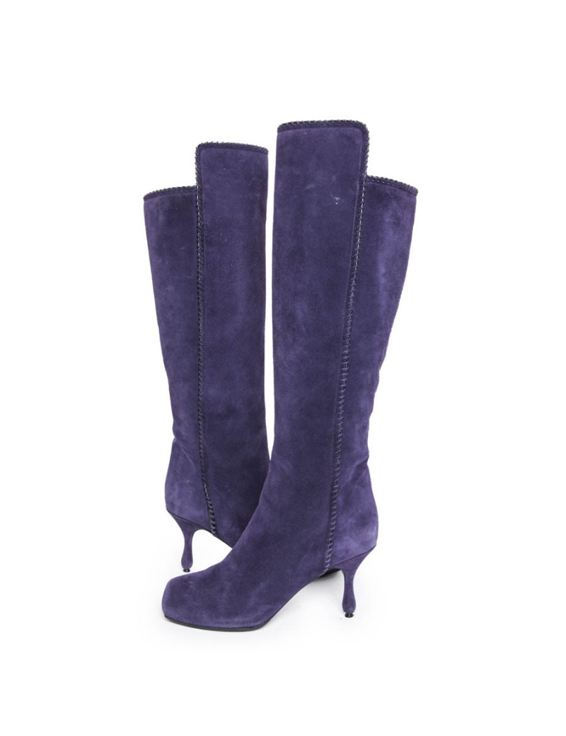 Bottes MARC JACOBS T 36.5 veau velours violet