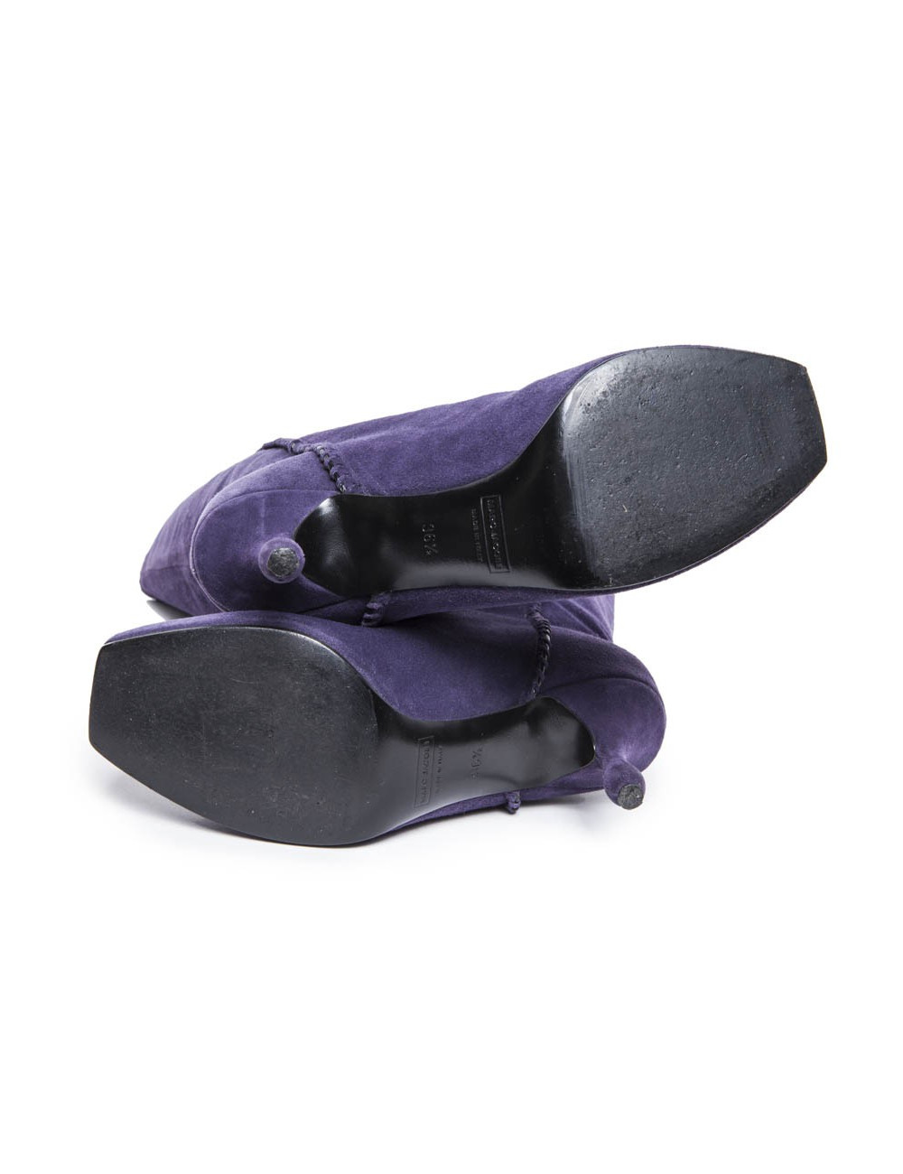 Bottes MARC JACOBS T 36.5 veau velours violet