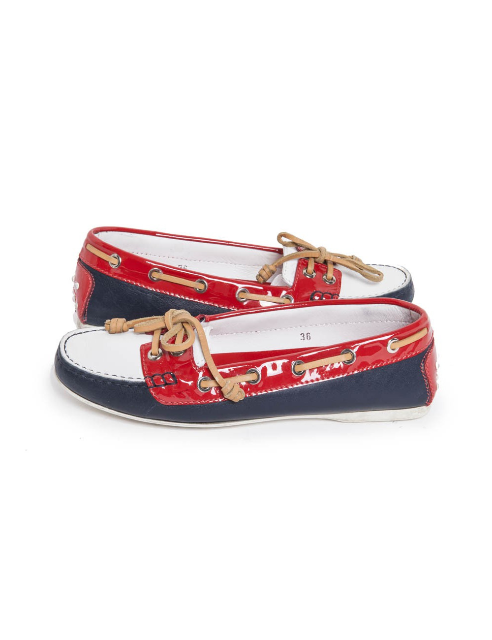 Mocassins bateau TOD's T 36 tricolores