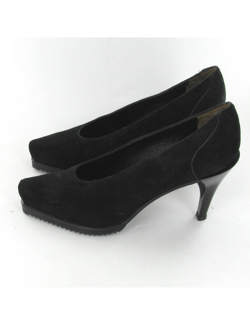 Escarpins en daim noir T39 JEAN PAUL GAUTHIER pour STEPHANE KELIAN