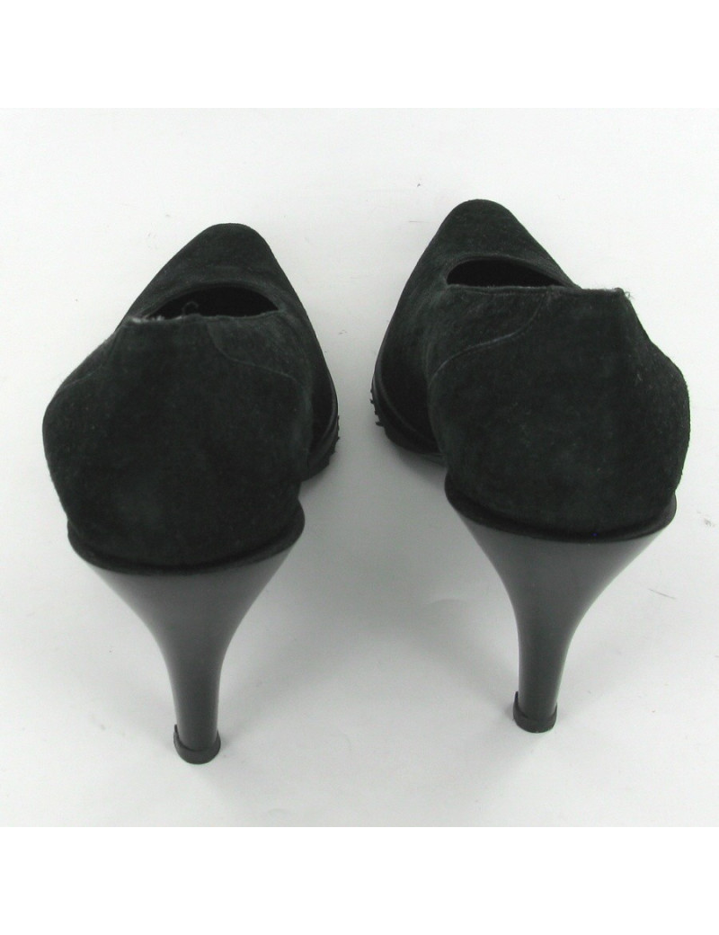 Escarpins en daim noir T39 JEAN PAUL GAUTHIER pour STEPHANE KELIAN